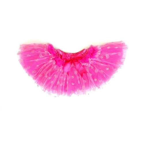 Hot Pink 10 Layers Butterfly Tutu Skirt Girls S - SophiasStyle.com